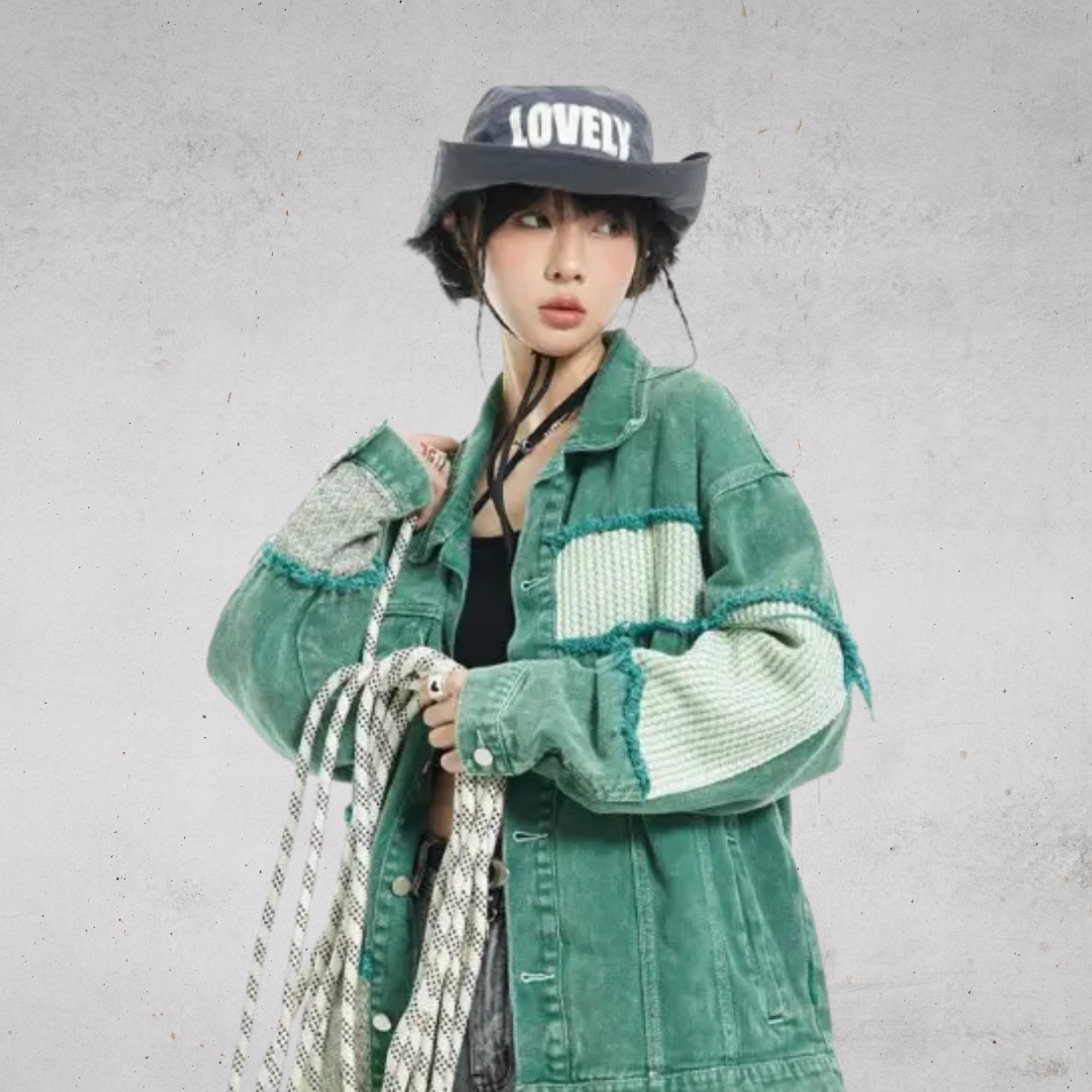 VINTAGE DISTRESSED DENIM JACKET-ヴィンテージディストレッスドデニムジャケット