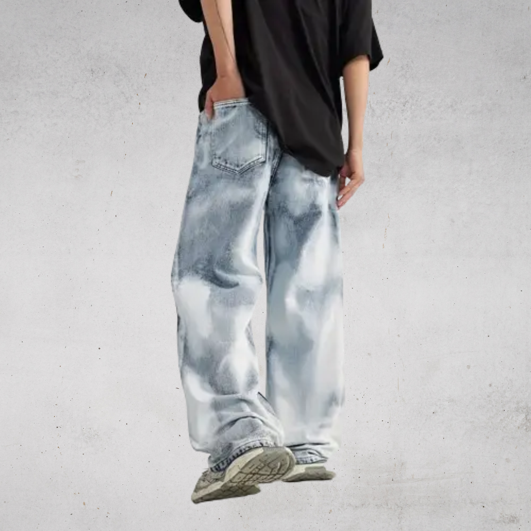 VINTAGE WASHED WIDE DENIM PANTS-ヴィンテージウォッシュドワイドデニムパンツ