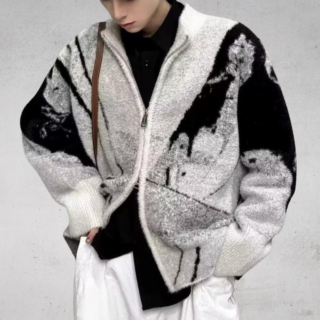 GRAPHIC STAND CARDIGAN(グラフィックスタンドカーディガン)