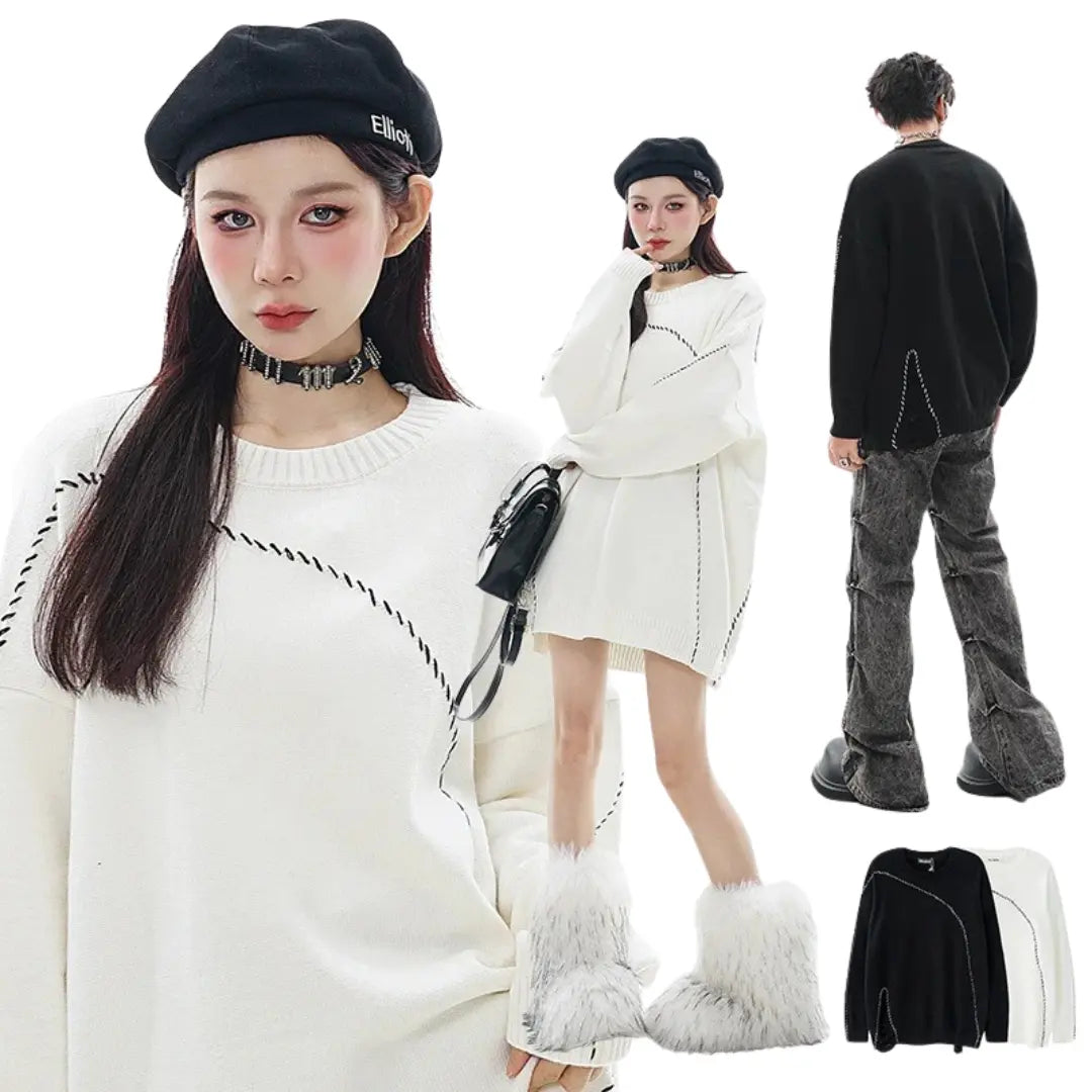 DISTORTED SEAM SWEATER