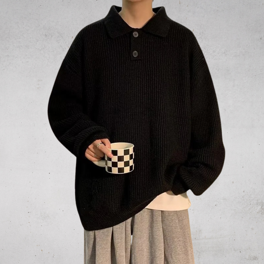 BOXY COLLAR KNIT(ボクシーカラーニット)