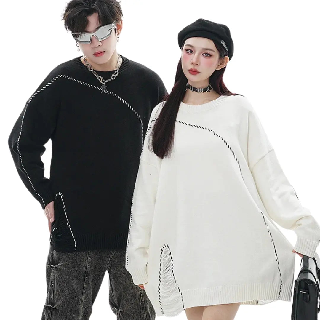 DISTORTED SEAM SWEATER