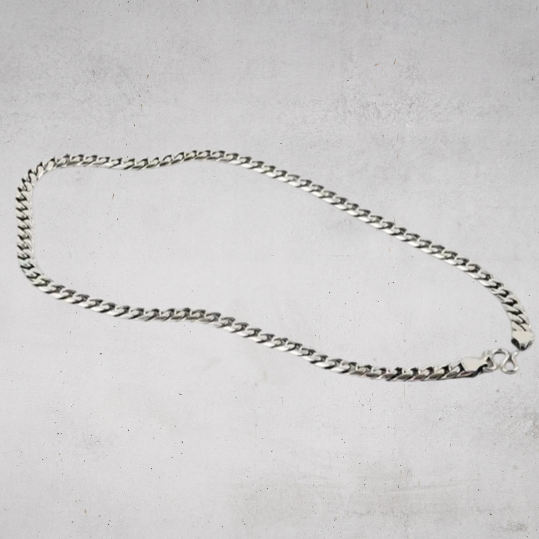 SIMPLE HEAVY CURB CHAIN NECKLACE - ヘビーカーブチェーン Silver925 ネックレス