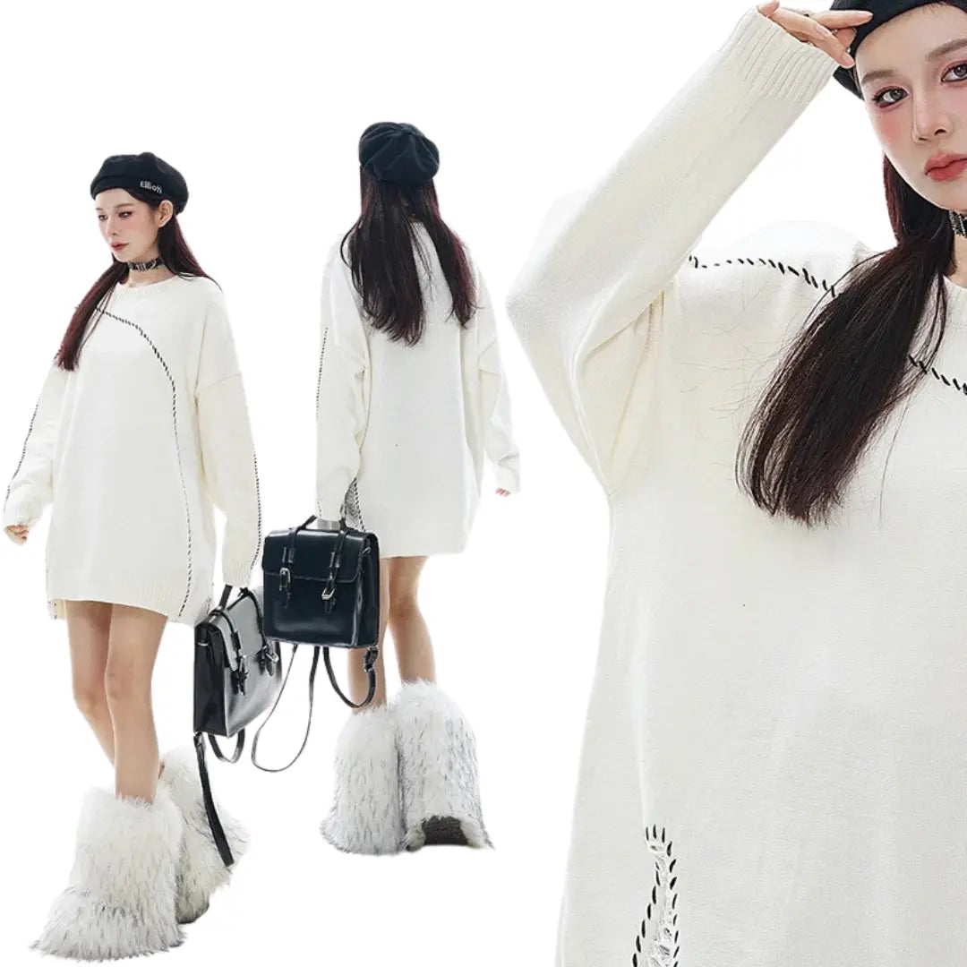 DISTORTED SEAM SWEATER