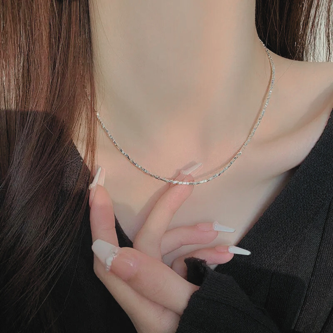 MINIMAL SILVER CHAIN NECKLACE- Silver925 ネックレス