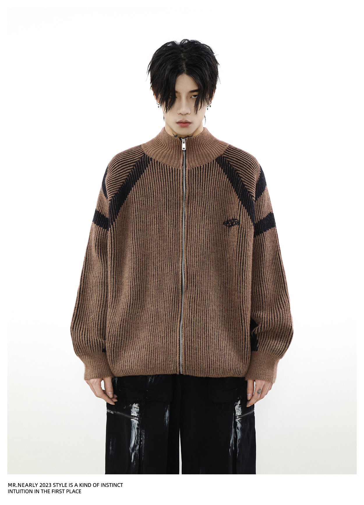 C91 RIBBED ZIP KNIT(リブジップニット)