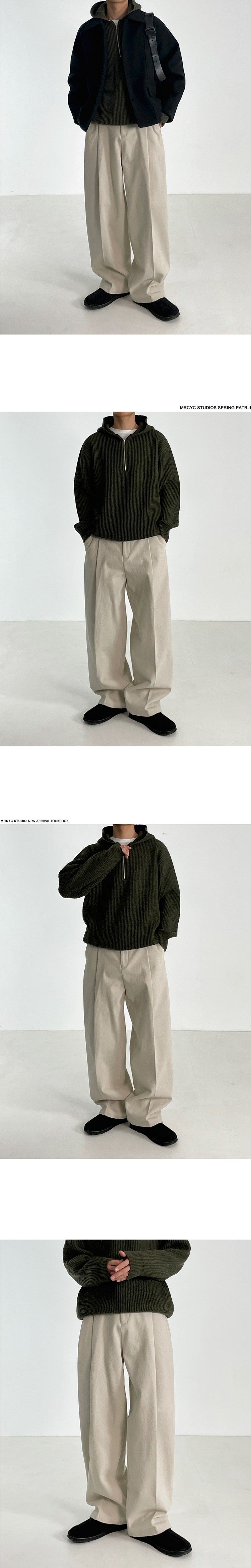 WIDE STRAIGHT COTTON PANTS(ワイドストレートコットンパンツ)|メンズ