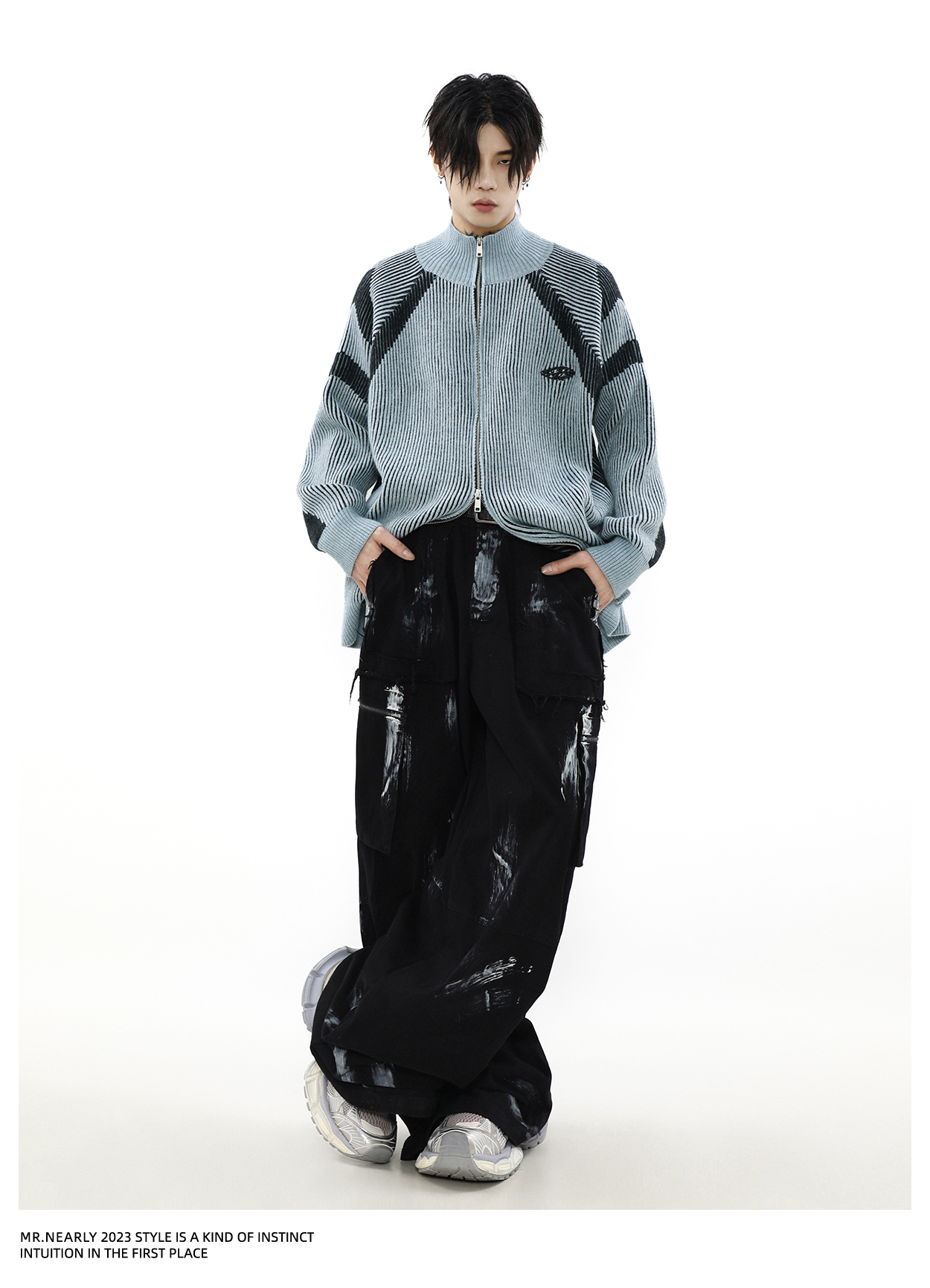 C91 RIBBED ZIP KNIT(リブジップニット)