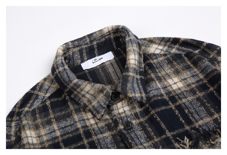 FRINGE CHECK SHIRT(フリンジチェックシャツ)