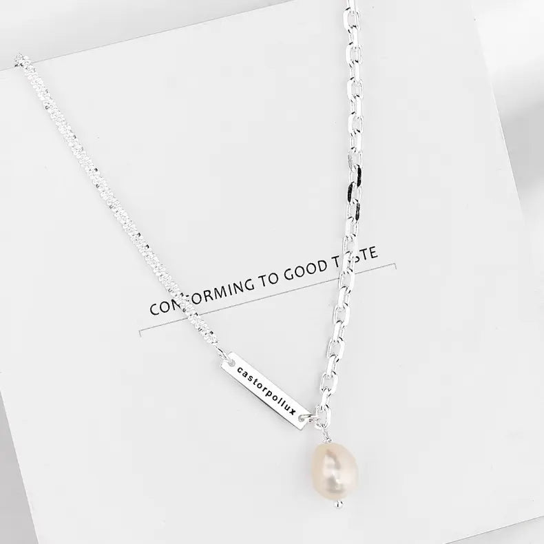 ELEGANT PEARL SILVER NECKLACE- Silver925 ネックレス Mira Gemini