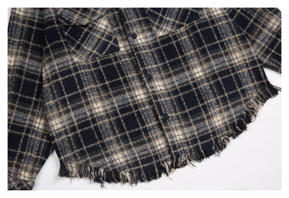 FRINGE CHECK SHIRT(フリンジチェックシャツ)