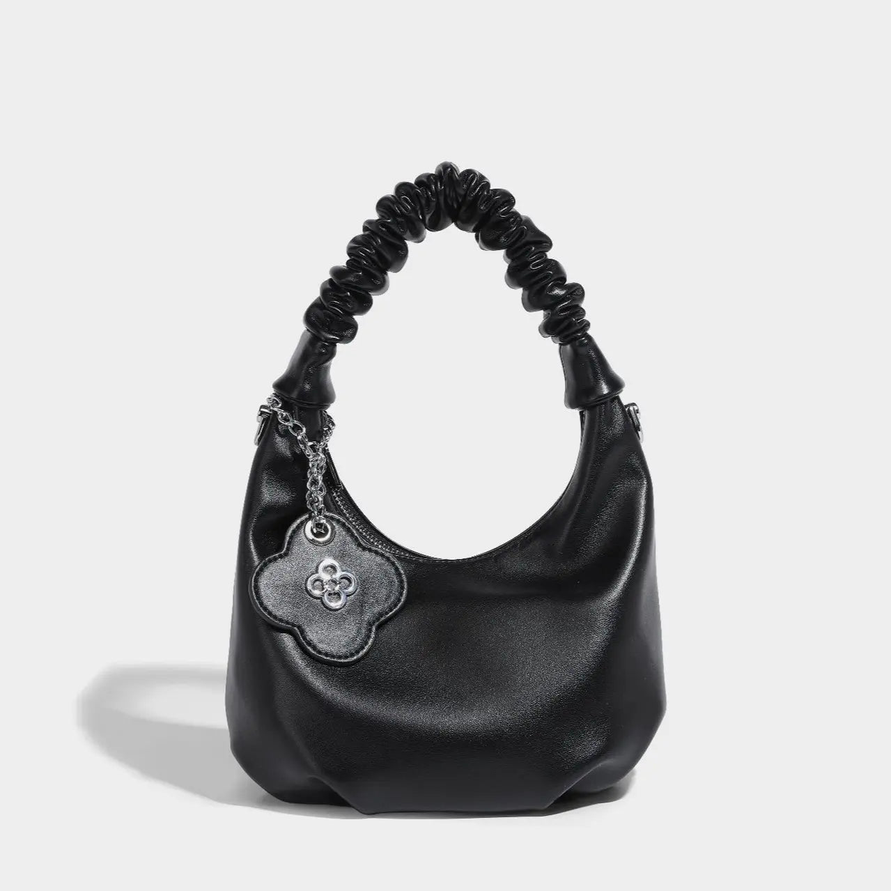 RUCHED SHOULDER FASHION BAGS-ルーシュド ショルダーファッションバッグ - Mira Gemini