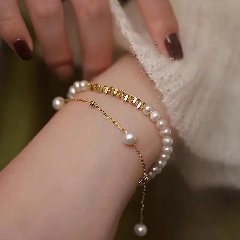 ELEGANT PEARL BRACELET 2set Mira Gemini