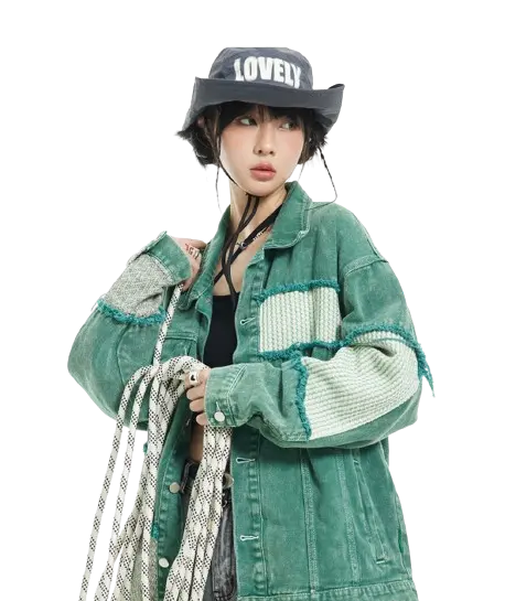 VINTAGE DISTRESSED DENIM JACKET-ヴィンテージディストレッスドデニムジャケット Mira Gemini