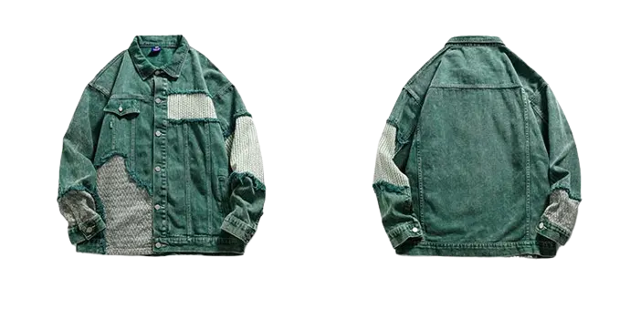 VINTAGE DISTRESSED DENIM JACKET-ヴィンテージディストレッスドデニムジャケット Mira Gemini