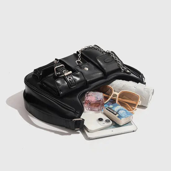 MULTI-POCKET STREET SHOULDER BAG - マルチポケット ストリートショルダーバッグ Mira Gemini