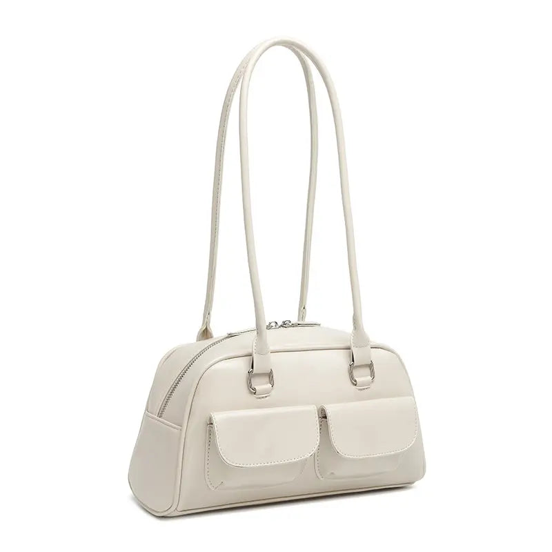 VINTAGE PU SHOULDER BAG - ヴィンテージライクPUショルダーバッグ Mira Gemini