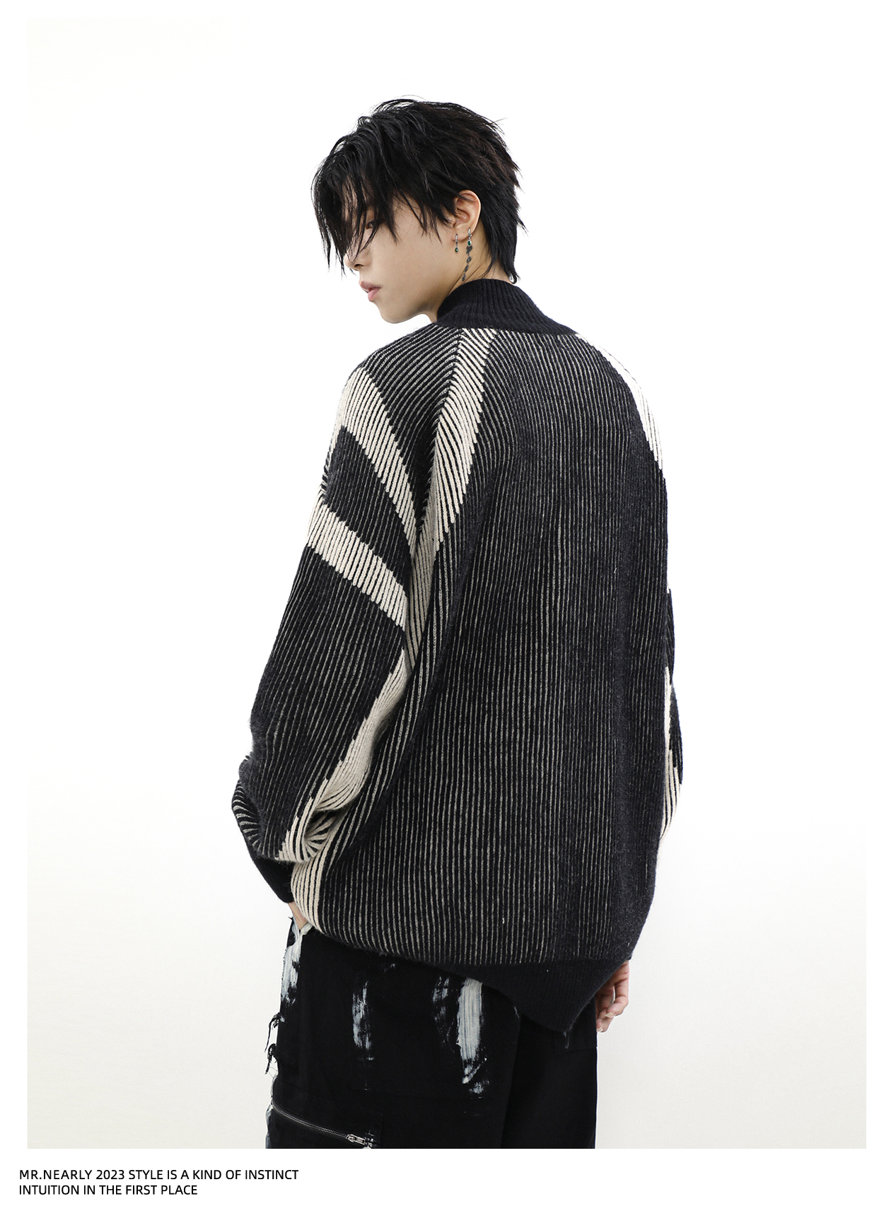 C91 RIBBED ZIP KNIT(リブジップニット)