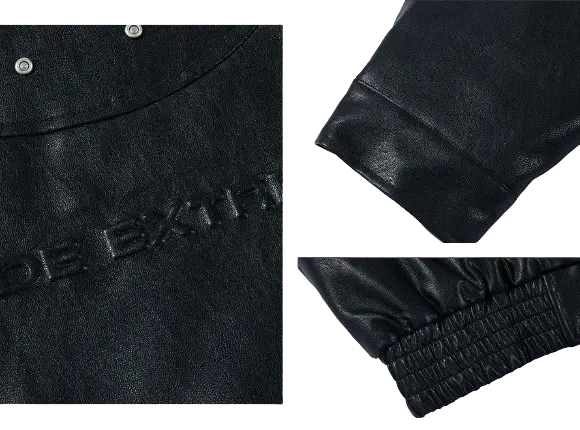 FAUX LEATHER RIDERS JACKET-フェイクレザーライダースジャケット Mira Gemini