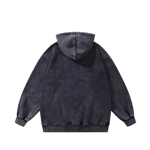VINTAGE BLACK BASIC HOODIE-ヴィンテージライクブラックベーシックフーディー - Mira Gemini