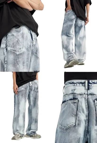 VINTAGE WASHED WIDE DENIM PANTS-ヴィンテージウォッシュドワイドデニムパンツ Mira Gemini