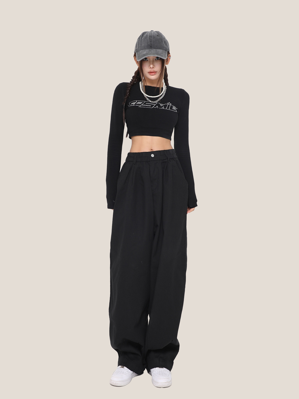 HIGH WAIST WIDE LEG PANTS(ハイウエストワイドレッグパンツ) Mira Gemini