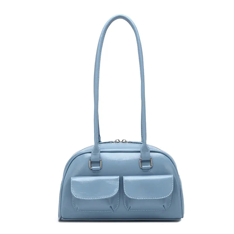 VINTAGE PU SHOULDER BAG - ヴィンテージライクPUショルダーバッグ Mira Gemini