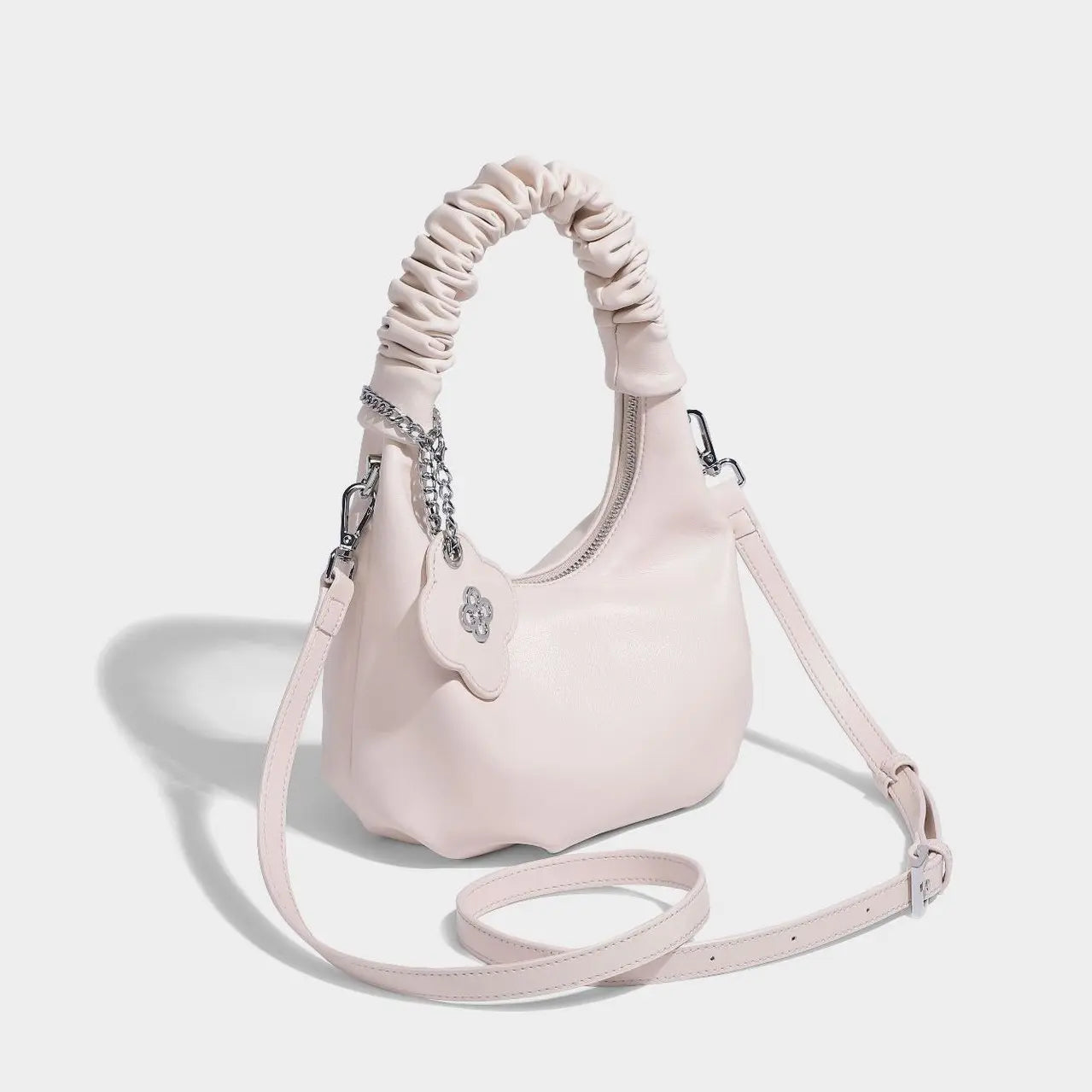 RUCHED SHOULDER FASHION BAGS-ルーシュド ショルダーファッションバッグ - Mira Gemini