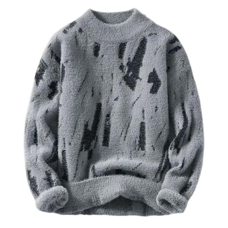 ABSTRACT BRUSH KNIT SWEATER-アブストラクトブラッシュニットセーター Mira Gemini