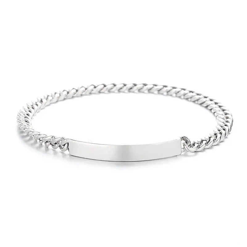 MINIMAL CHAIN SILVER BRACELET Mira Gemini