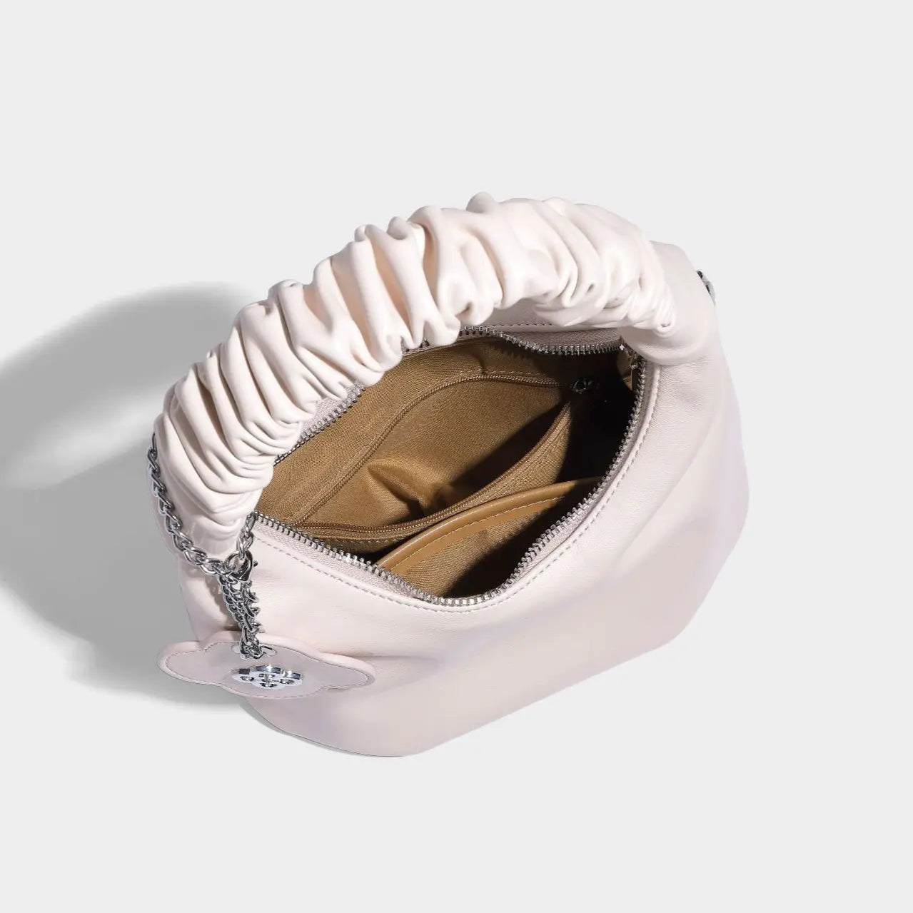 RUCHED SHOULDER FASHION BAGS-ルーシュド ショルダーファッションバッグ - Mira Gemini