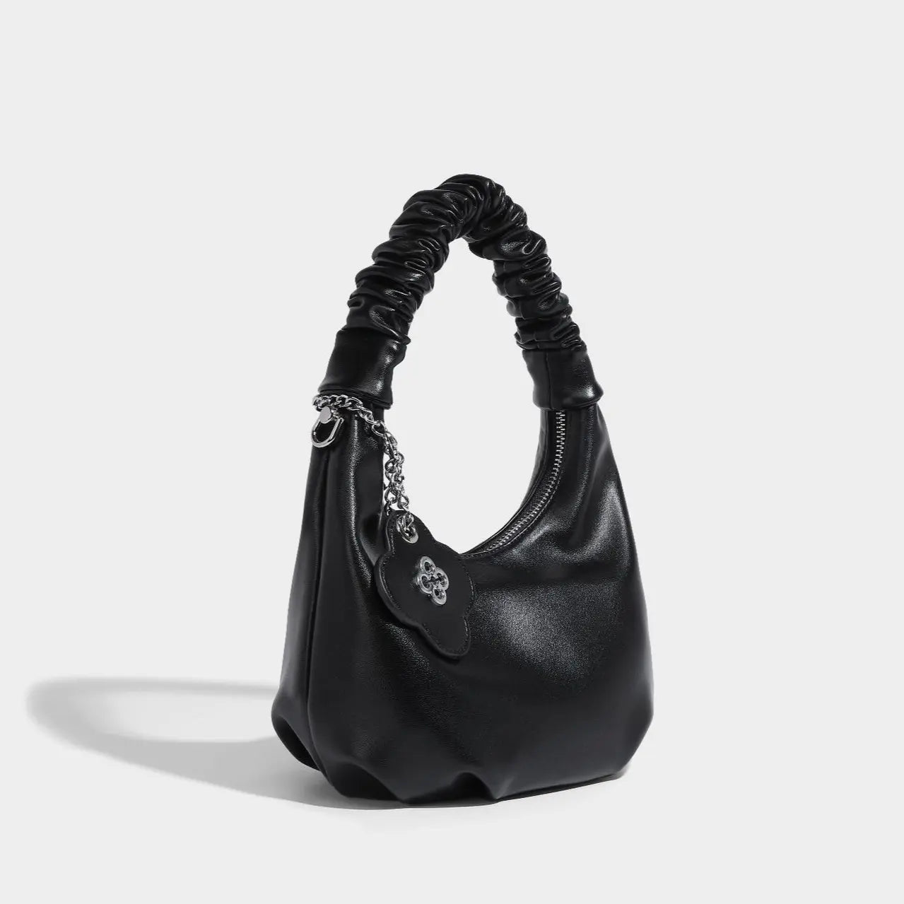 RUCHED SHOULDER FASHION BAGS-ルーシュド ショルダーファッションバッグ - Mira Gemini