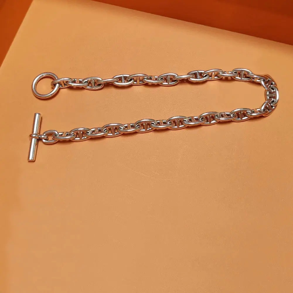 PUNK SILVER CHAIN NECKLACE Mira Gemini