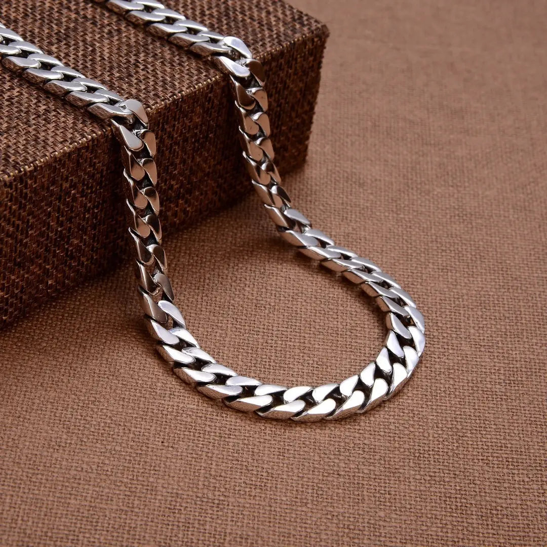 CUBAN CHAIN NECKLACE - キューバチェーン Silver925 ネックレス Mira Gemini