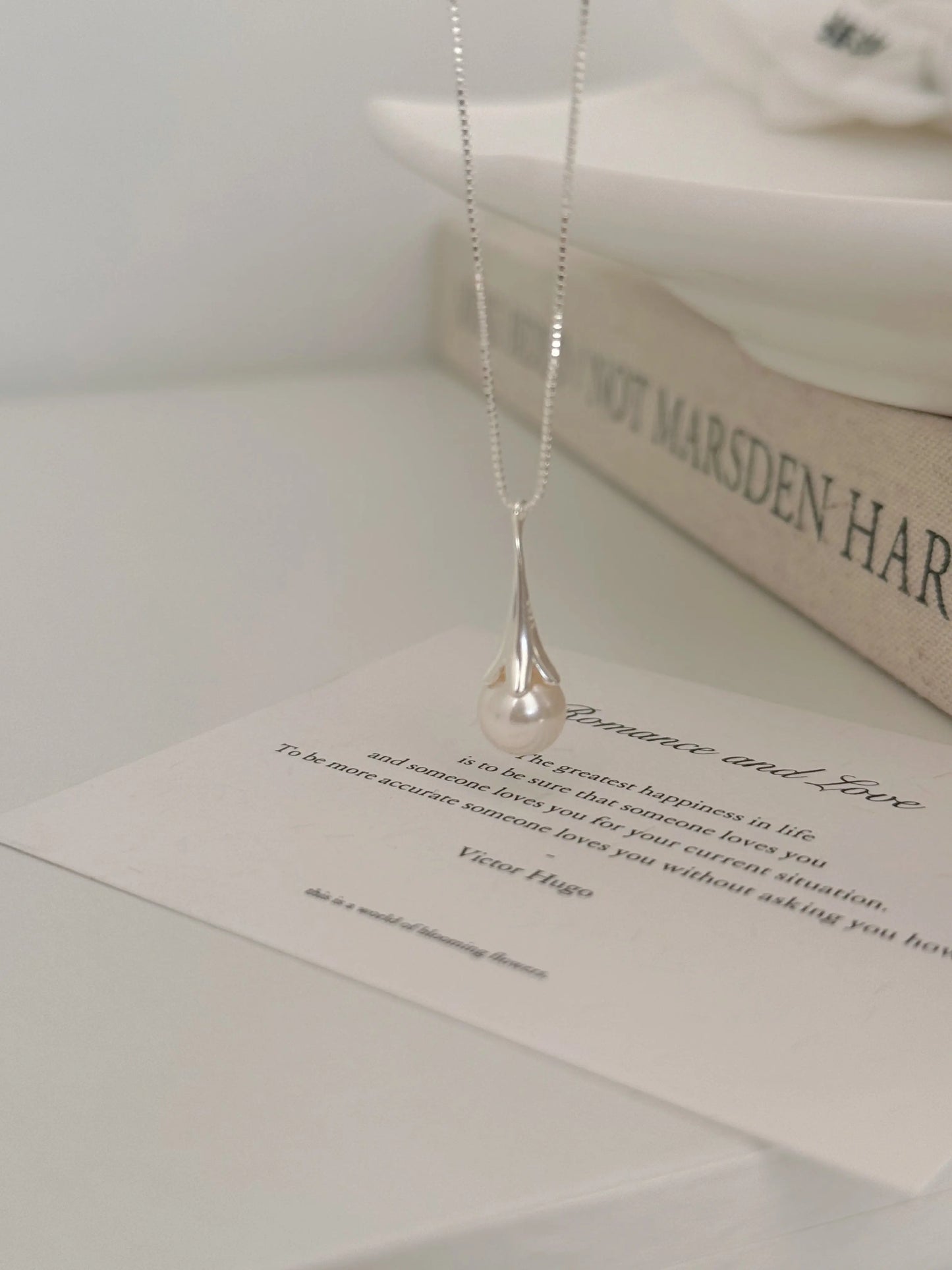 LUNA MOON DROP NECKLACE Mira Gemini