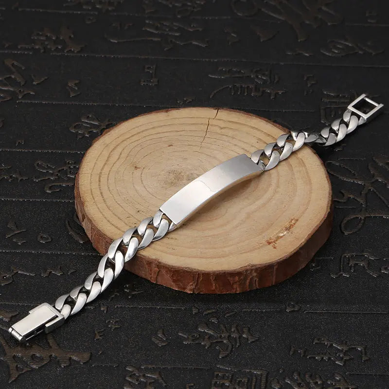 HEAVY LINK SILVER BRACELET Mira Gemini