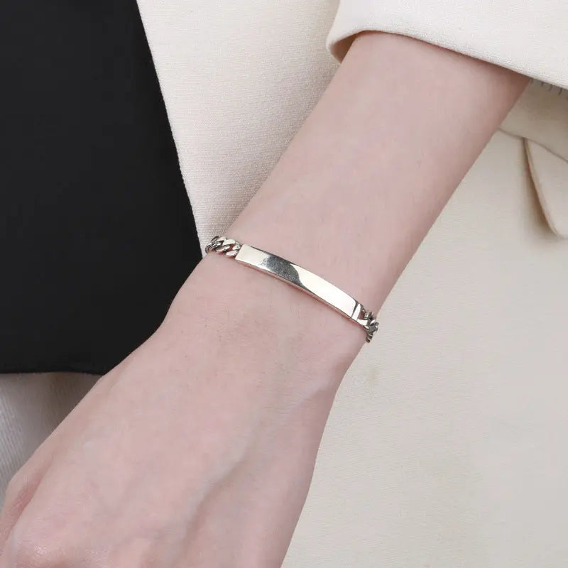 MINIMAL CHAIN SILVER BRACELET Mira Gemini