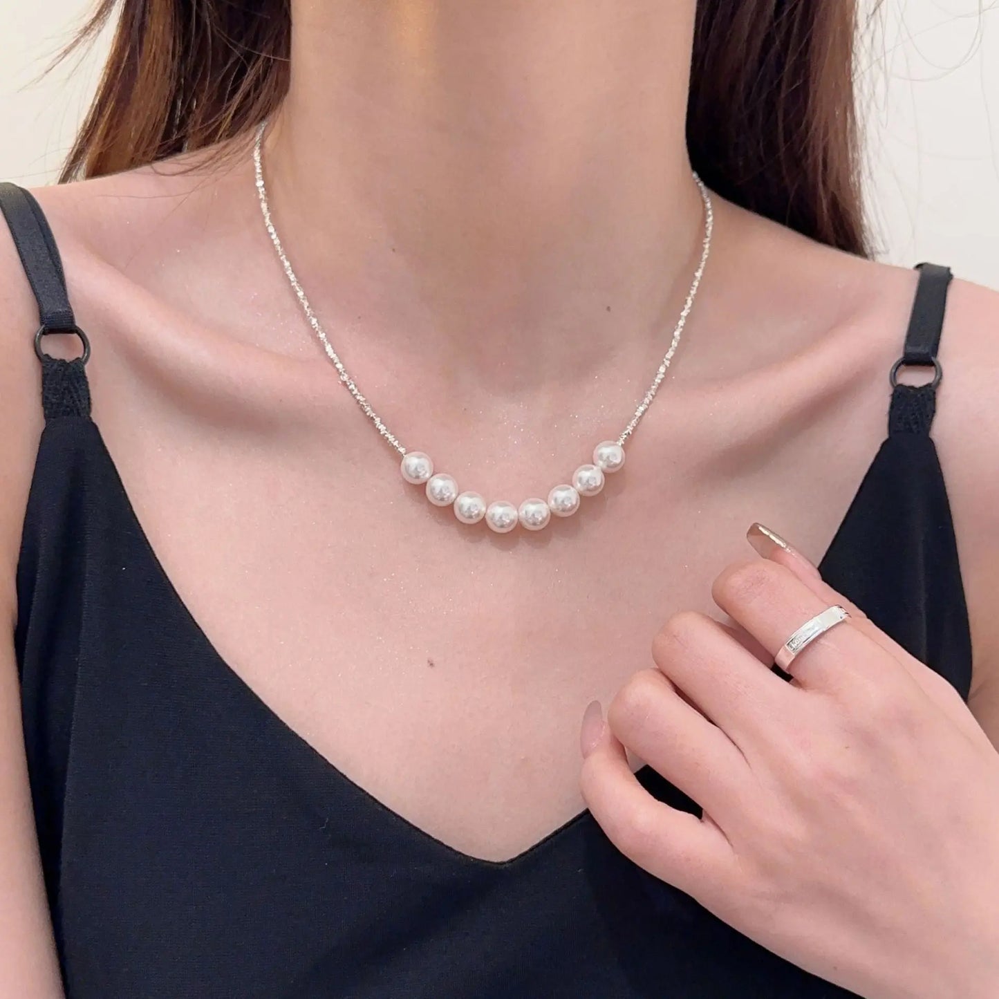 PEARL LINK NECKLACE Mira Gemini