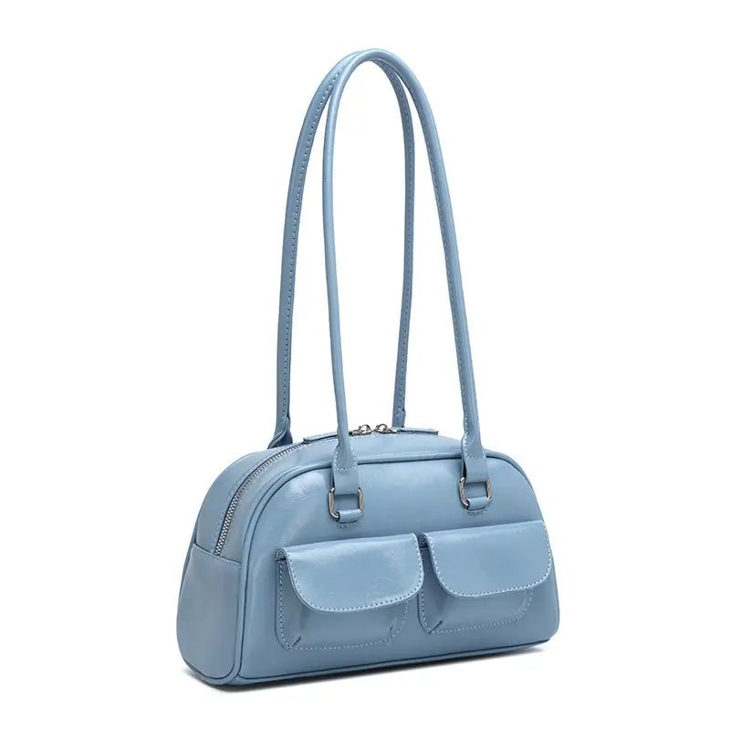 VINTAGE PU SHOULDER BAG - ヴィンテージライクPUショルダーバッグ Mira Gemini