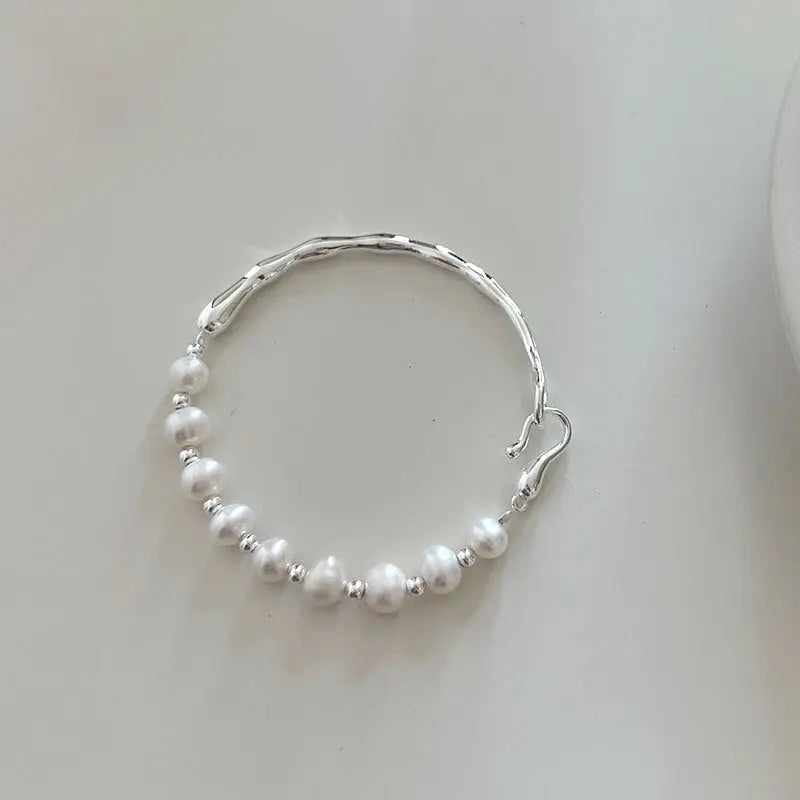 PEARL SILVER BRACELET Mira Gemini