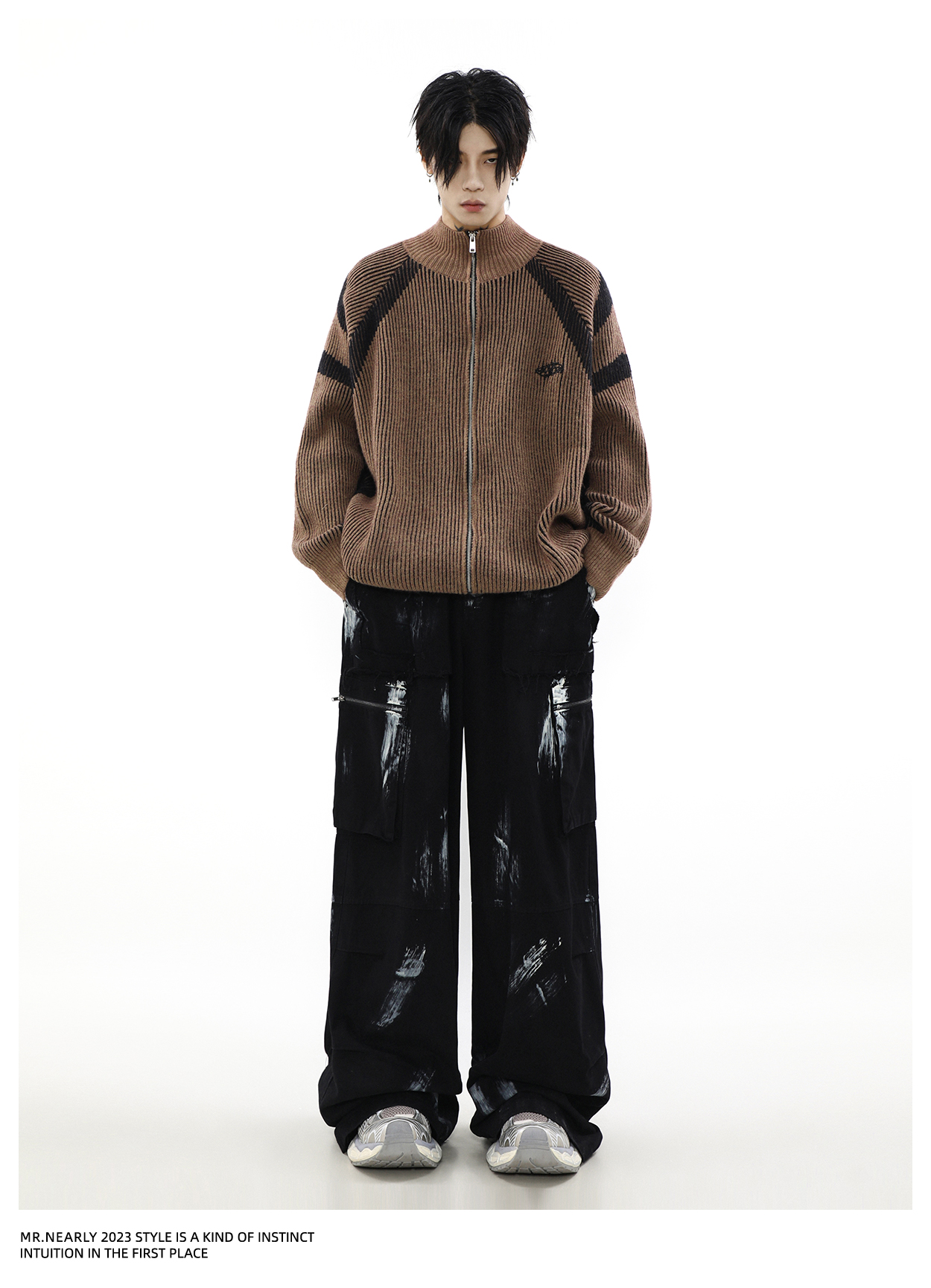 C91 RIBBED ZIP KNIT(リブジップニット)
