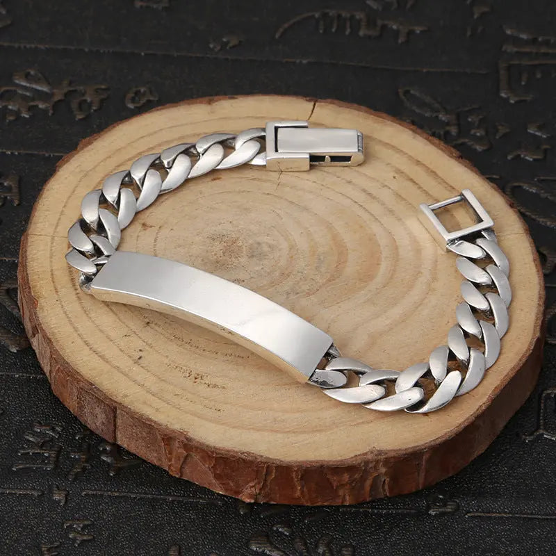 HEAVY LINK SILVER BRACELET Mira Gemini