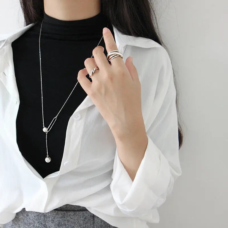 TWISTED WAVE RING Mira Gemini