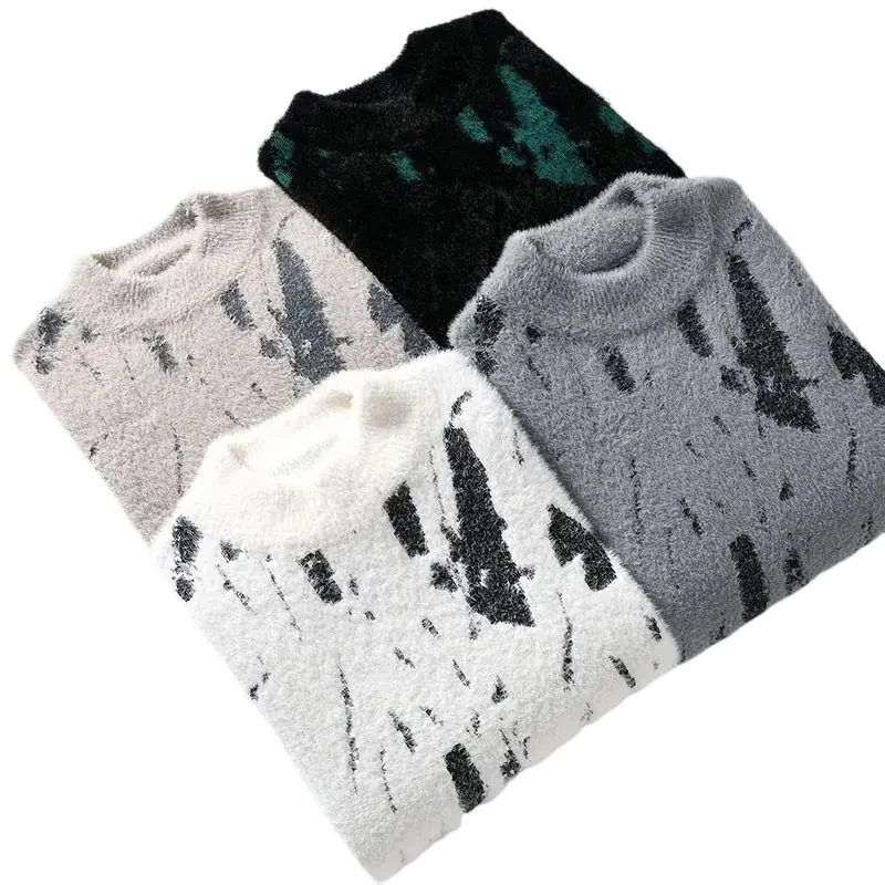 ABSTRACT BRUSH KNIT SWEATER-アブストラクトブラッシュニットセーター Mira Gemini