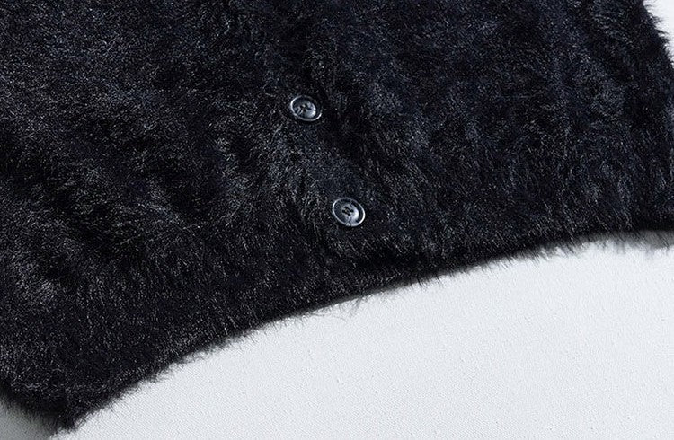 FAUX MINK V-NECK CARDIGAN(フェイクミンクVネックカーディガン) Mira Gemini