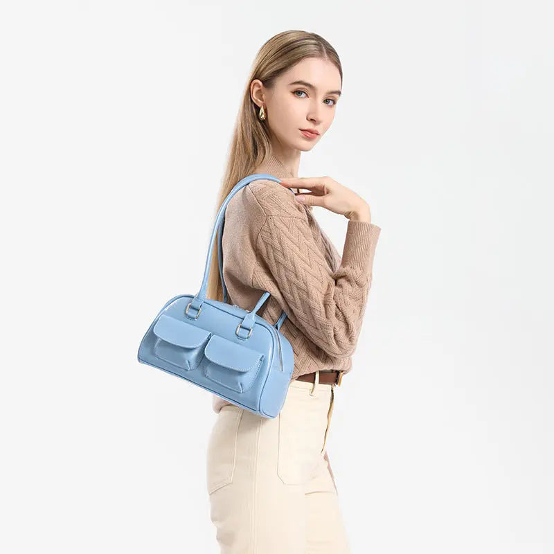 VINTAGE PU SHOULDER BAG - ヴィンテージライクPUショルダーバッグ Mira Gemini
