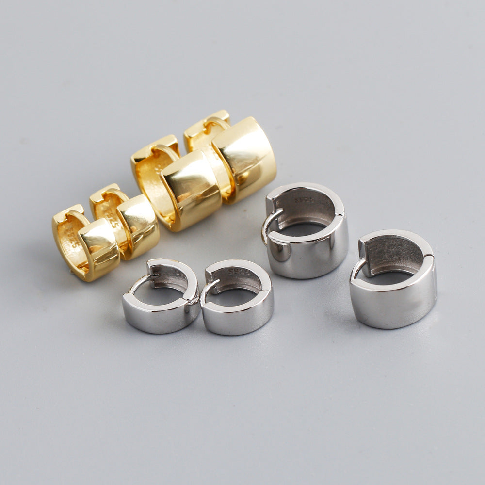 GEO WIDE HOOP EARRINGS(ジオワイドフープピアス)