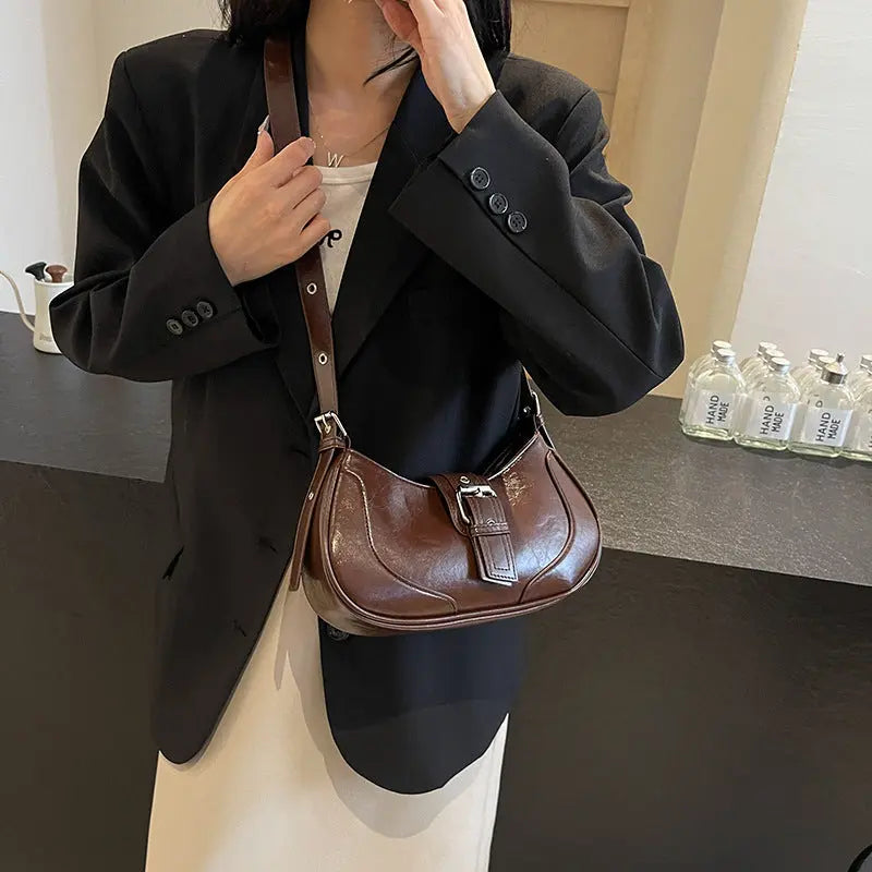 BUCKLE SHOULDER BAG - バックルショルダーバッグ Mira Gemini