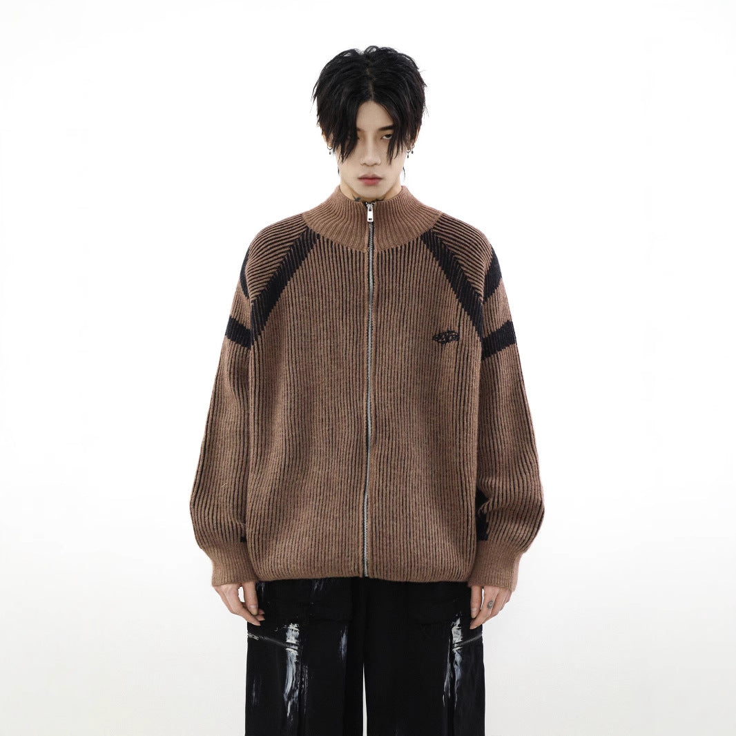 C91 RIBBED ZIP KNIT(リブジップニット)