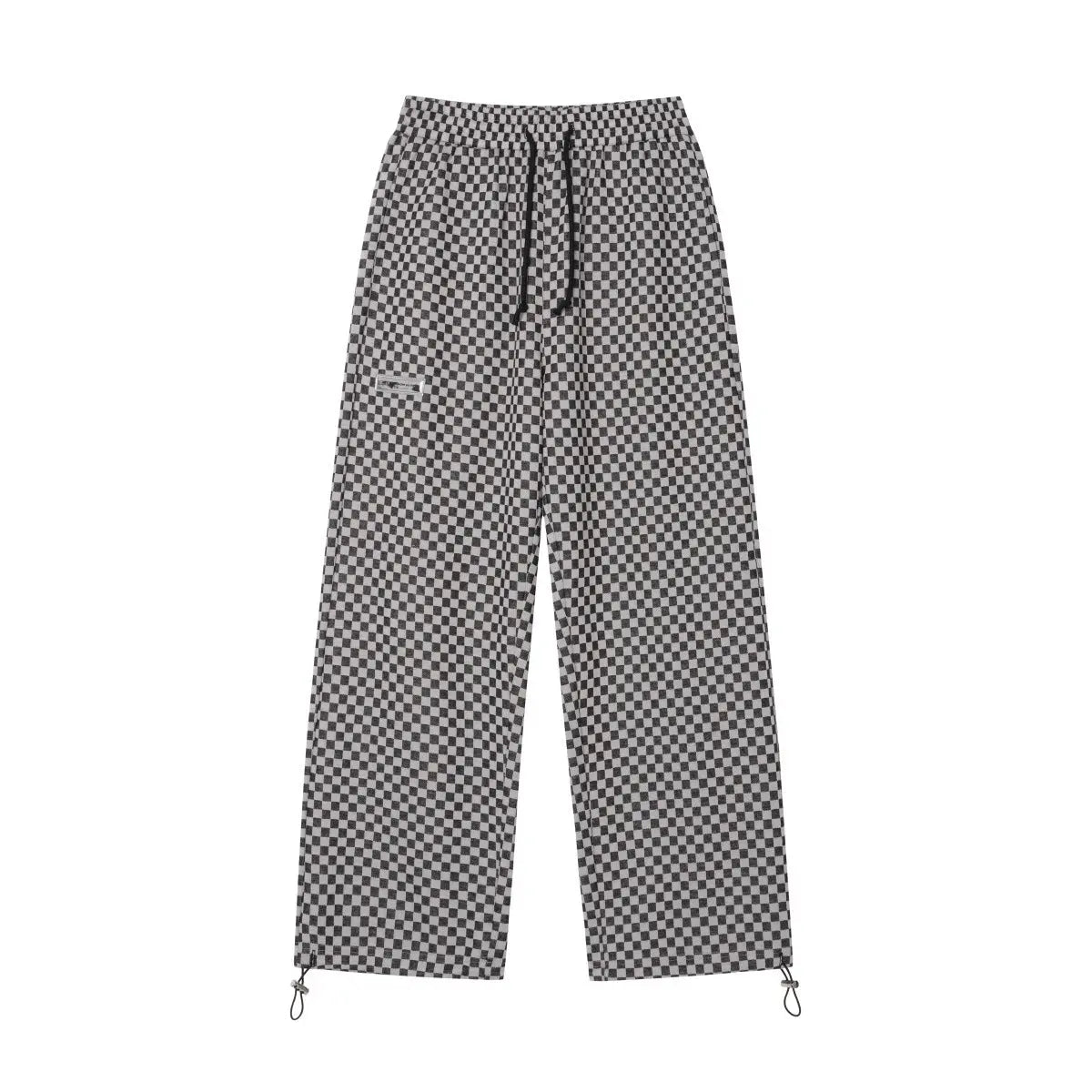 VINTAGE CHECKERED STRAIGHT LEG CASUAL PANTS-ヴィンテージライクチェックストレートレグカジュアルパンツ Mira Gemini